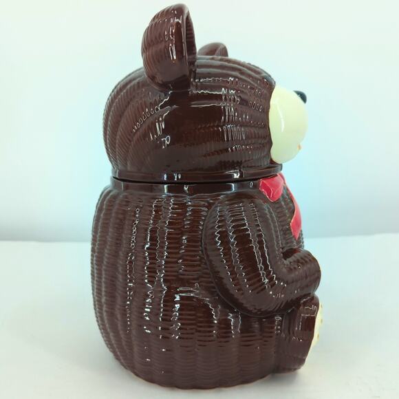 VTG 1979 OTAGIRI Bear Cookie Jar & Sugar Jar Set Ceramic Japan Handpainted - Picture 6 of 16